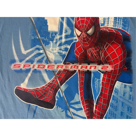 Vintage Spiderman 2 Shirt Size XL Marvel Comics 2004 Movie Promo Dr Pepper - Picture 2 of 7